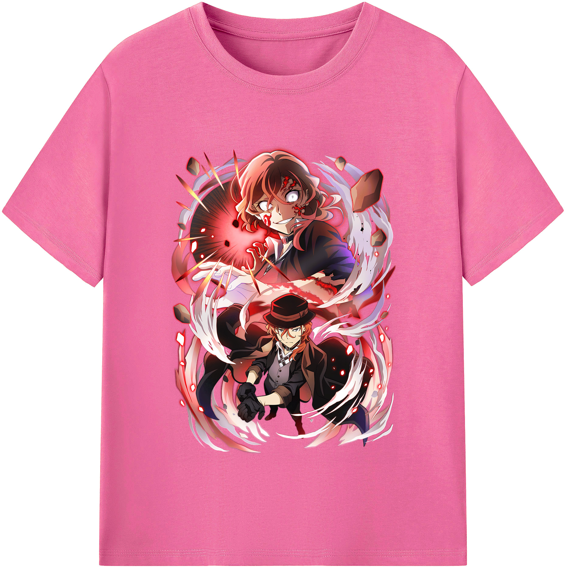 （画像用） 文豪ストレイドッグス Bungo Stray Dogs レディースカジュアルプリントTシャツ（綿100％）